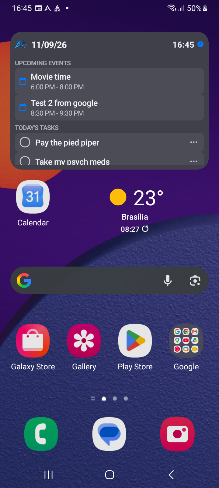 Ancora Home-Screen Widget — Layout and interactive touch targets