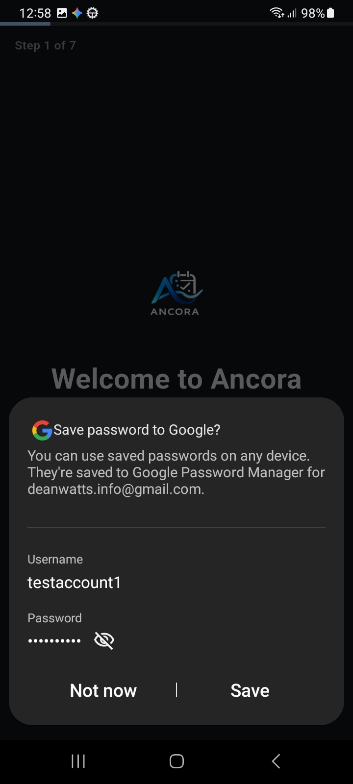 First Login — Transition to Onboarding & Credential Prompt