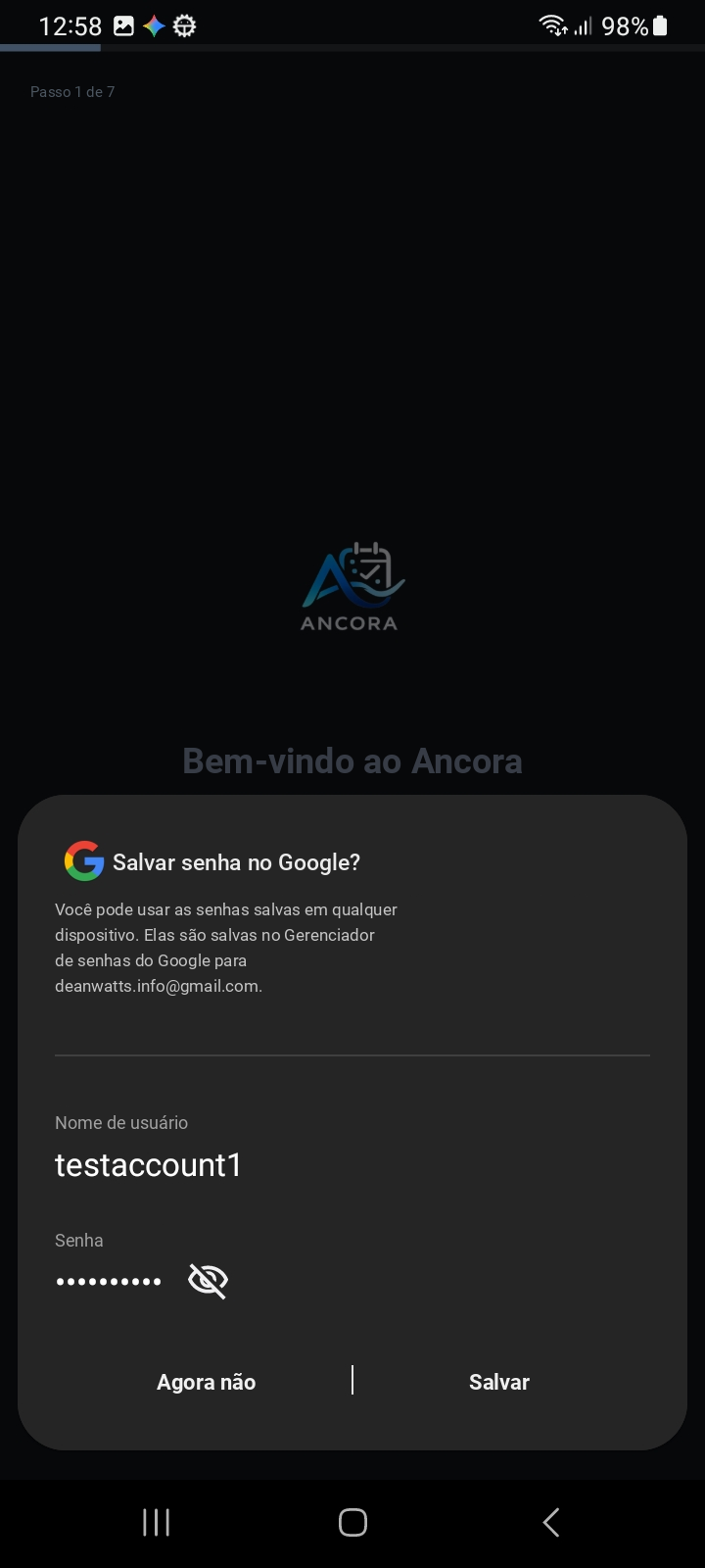 Primeiro Login — Transição para Integração e Solicitação de Credenciais
